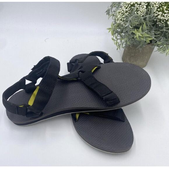 Men's Teva Original Universal Black Suede Strap And Footbed Sandal Size 13 - Picture 3 of 12
